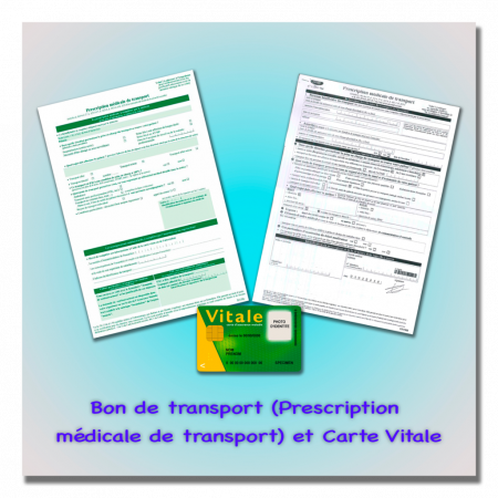 Bon-de-transport-et-la-carte-vitale-1-1024×1024 Taxi Conventionné CPAM 77 VSL Bon de transport Prescription médicale de transport