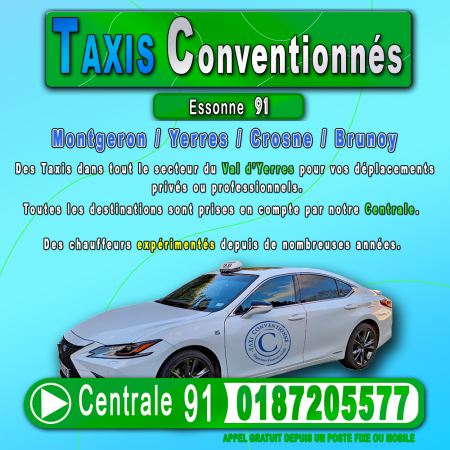 Taxi Val de Yerres Taxi conventionné Yerres Montgeron Crosne Brunoy